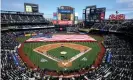  ??  ?? NYC FC will play Wednesday’s game in another baseball venue, this time the New York Mets’ Citi Field. Photograph: John Minchillo/AP