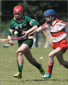  ??  ?? Katelyn Carty on the move for Duffry Rovers in their win over Drumsurn from Derry in the Division 4 Shield final in Fenagh on Sunday.