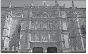  ?? Rick Steves’ Europe/CAMERON HEWITT ?? The main building at the University of Salamanca in Spain features an ornate facade dating from the 16th century.