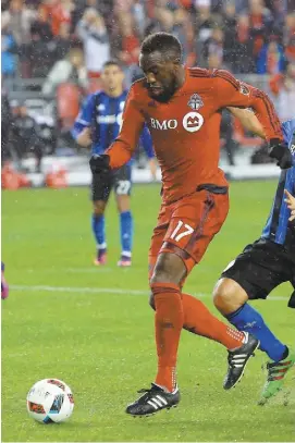  ?? PHOTO D’ARCHIVES ?? Blessé à une cuisse, le joueur étoile du Toronto FC Jozy Altidore espère renouer avec l’action dimanche à Seattle. Il a raté les trois derniers matchs de son équipe.