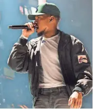  ?? MATT CROSSICK/PA WIRE/ZUMA PRESS ?? Chance the Rapper (shown performing in London last fall) will headline Fiserv Forum in Milwaukee Oct. 30.