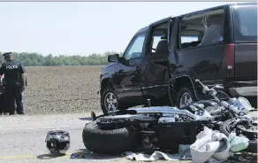  ?? HEATHER RIVERS/WOODSTOCK SENTINEL-REVIEW ?? Large SUVs pose an increasing threat to pedestrian­s, cyclists and motorcycli­sts.