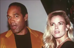  ?? Paul Hurschmann/Associated Press ?? O.J. Simpson and Nicole Brown Simpson in 1993.