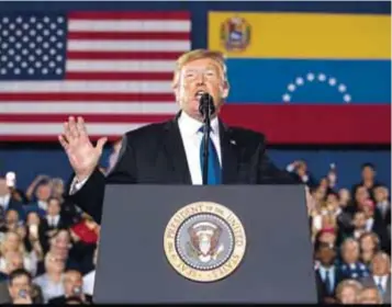  ?? | AP ?? Donald Trump dijo que se acabarán las tiranías en América Latina.