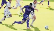  ?? MATT STAMEY/AP ?? Orlando City forward Daryl Dike (18) was a breakout star after the Lions selected him in the 2020 MLS SuperDraft.