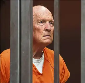  ??  ?? DeAngelo in a California jail court in May. He is still awaiting trial. — Photos: AP