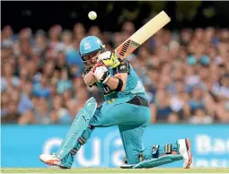  ??  ?? Brendon McCullum has made a big impact for the Brisbane Heat with the bat, but also with his captaincy.