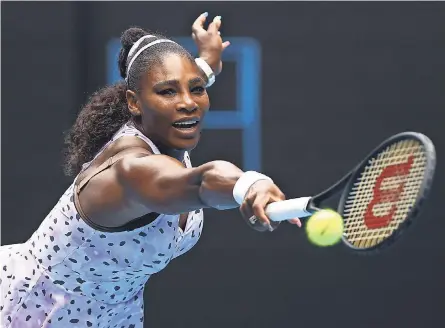  ?? CAMERON SPENCER/ GETTY IMAGES ?? Serena Williams, along with her sister Venus and other tennis stars, will compete in the inaugural Top Seed Open in Lexington, Kentucky, starting Monday in the WTA tour restart.