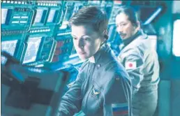  ?? PHOTOS PROVIDED TO CHINA DAILY ?? The new sci-fi film Life, about six astronauts’ space nightmare, takes the second slot of the box-office charts in its opening weekend in China thanks to the film’s theme as well as its star-studded cast. Jiang Yong, industry watcher