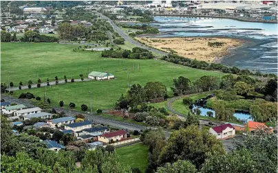  ?? BRADEN FASTIER/ STUFF ?? The old Atawhai landfill is now covered by Founders, Miyazu and Neale parks, and bordered by houses.