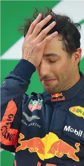  ?? (Getty Images) ?? Emozione Ricciardo commosso sul podio