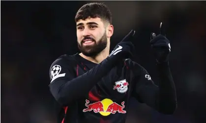  ?? Photograph: Robbie Jay Barratt/ AMA/Getty Images ?? Josko Gvardiol in action for Leipzig during last season’s Champions League tie against Manchester City.