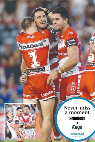  ?? Picture: AAP IMAGE ?? Corey Norman celebrates last night’s win and (inset) last weekend’s win.