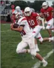  ?? NICHOLAS PFEIFER — THE MORNING JOURNAL ?? Fairview’s Marty Rehor breaks a run to the outside against Firelands on Sept. 21.