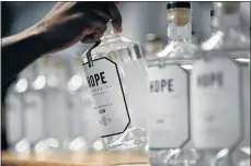  ?? PHOTO: RODGER BOSCH/AFP ?? Bottles of gin at the Hope on Hopkins distillery in Salt River, Cape Town.