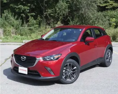  ?? SAMI HAJ-ASSAAD PHOTOS/AUTOGUIDE.COM ?? A small crossover that has gorgeous styling and enjoyable driving dynamics, the 2018 Mazda CX-3 starts at $21,890.