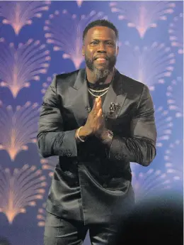  ?? OWEN SWEENEY Invision/AP ?? Kevin Hart attends the presentati­on of the Mark Twain Prize for American Humor on Sunday at the Kennedy Center for the Performing Arts in Washington.