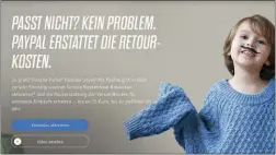  ??  ?? Wer per Paypal kauft sollte sich erst einmal in seinem Profil schlau machen, bevor er zurücksend­et, denn die „Kostenlos-Funktion“ist nicht von Hausaus aktiviert