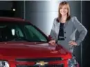  ??  ?? GM veteran Mary Barra is the first woman to head a global automaker.