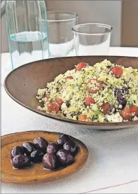  ?? AP PHOTO ?? A Greek tabbouleh salad in New Yorkfrom a recipe by Katie Workman.