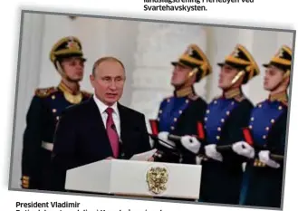  ?? FOTO: YURI KADOBNOV, AFP ?? President Vladimir
Putin deler ut medaljer i Kreml på nasjonalda­gen til den russiske føderasjon 12. juni.