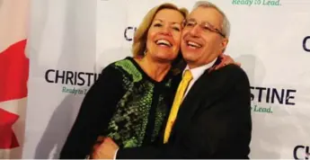  ?? COLIN MCCONNELL/TORONTO STAR ?? Whitby-Oshawa MPP Christine Elliott said she was “excited and humbled” by Vic Fedeli’s support for her bid.