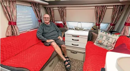  ?? SIMON O’CONNOR/STUFF ?? Allan West is retiring from the electrical trade after 50 years. He’s pictured here in his camper which he wants to put to good use in his retirement.