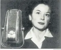  ?? INSTAGRAM ?? La intérprete, en la década de los 50 en la cadena SER.