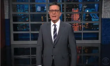  ?? Photograph: YouTube ?? Stephen Colbert: ‘Probably smart not to trust Vlad on this one – dudes like him never pull out when they say they will.’