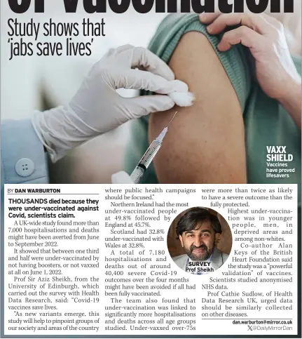  ?? ?? VAXX SHIELD Vaccines have proved lifesavers