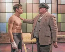  ?? | MICHAEL BROSILOW ?? Nate Santana (left) and Norm Woodel star in Griffin Theatre’s searing production of “Golden Boy.”
