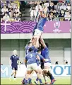  ?? TOKYO, Sept 30, (AP): Results and standings from the World Cup matches on Monday. Scotland Japan Ireland Scotland Samoa Russia
Italy 2 S. Africa 2 N. Zealand1 Namibia 2 Canada 1 ??