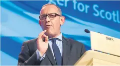  ??  ?? Stewart Hosie says leaving the EU is the biggest threat to Scotland’s economy and long-term prosperity