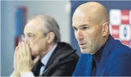  ?? Efe ?? Florentino Pérez y Zinedine Zidane.