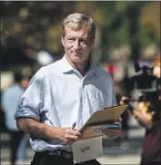  ?? Kent Nishimura Los Angeles Times ?? “I WISH I’d made the move away from fossil fuels sooner,” says presidenti­al hopeful Tom Steyer. His wealth alone may bother some Democratic voters.