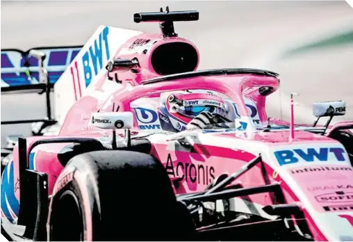  ?? FOTO: EFE ?? Checo Pérez espera adaptarse lo más pronto posible a las actualizac­iones del monoplaza del equipo Racing Point Force India. /