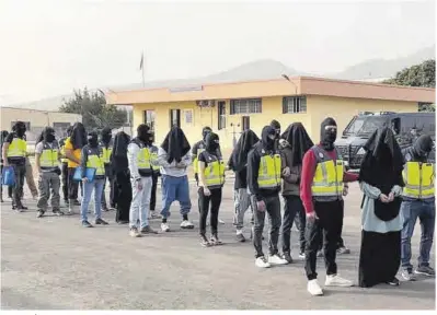  ?? CNP ?? La Policía Nacional con ocho detenidos tras un operativo antiterror­ista.