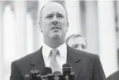  ?? SAUL LOEB/AFP-GETTY ?? Gerald Bostock speaks at an LGBTQ rights U.S. Supreme Court in October 2019.