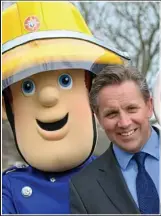  ??  ?? Charismati­c: King and Fireman Sam at a promotiona­l event in 2012