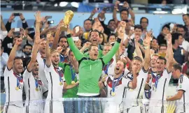  ??  ?? Big favourites Germany won the World Cup in Germany four years ago