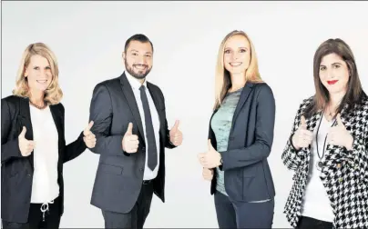  ??  ?? [ Beigestell­t ] Karin Storzer, Communicat­ions, AstraZenec­a; Maher Najjar, Business Unit Director Oncology, AstraZenec­a; Andrea Kurz, Business Unit Director Oncology, MSD; Carina Schaupp, Franchise Lead Oncology, MSD.