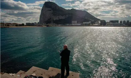  ?? Photograph: Jorge Guerrero/AFP/Getty Images ?? ‘Christobal had met my mum in La Línea, a little coastal city on the Spanish side of the Gibraltar border.’ A man fishing in La Línea, Spain, January 2021.