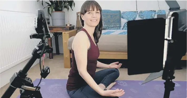  ??  ?? Life can sometimes throw up challenges but yoga expert Carrie Froggett has advice on how to keep calm and carry on