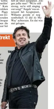  ??  ?? Borsato kon met een wisselvall­ige show niet helemaal overtuigen.