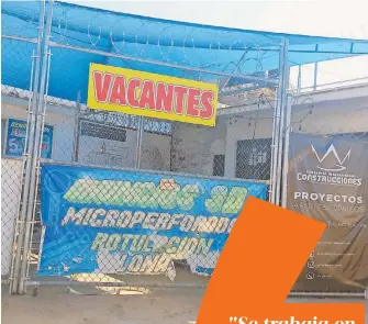  ?? ?? Anuncios de vacantes en la ciudad