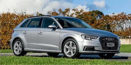  ??  ?? Audi has dropped the price of the A3 e-tron by $5000, despite adding more equipment.