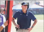  ?? Gary Kazanjian / Associated Press ?? Randy Edsall coaches Connecticu­t against Fresno State on Aug. 28.