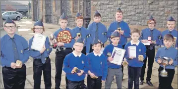  ?? Photograph: Iain Ferguson, the Write Image. ?? Members of the 2nd Fort William Boys Brigade Company held their annual parents’ night at Duncansbur­gh MacIntosh Church hall.