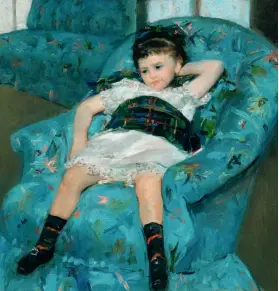  ??  ?? Little girl in the blue arcmchair (1877-1878)