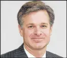  ??  ?? Chris Wray is a litigation partner with King & Spalding who has served as New Jersey Gov. Chris Christie’s personal attorney.